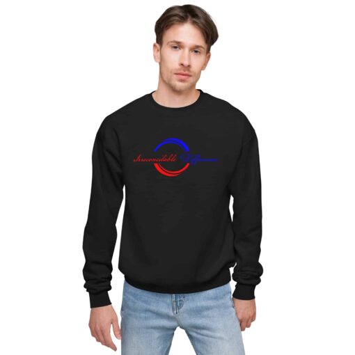 Unisex Fleece Sweatshirt Black Front 2 631c86c2a931a.jpg