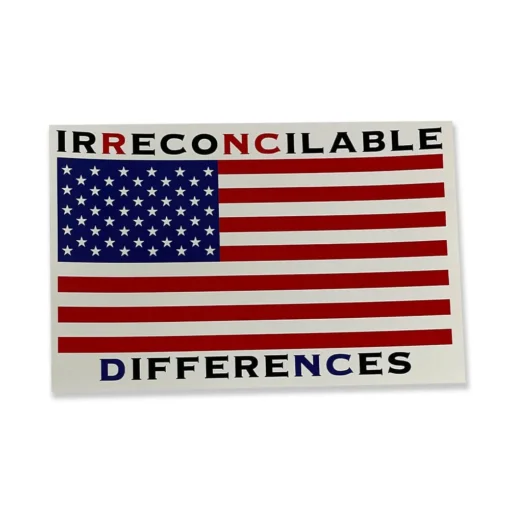 Irreconcilable Differences Sticker Flag Logo